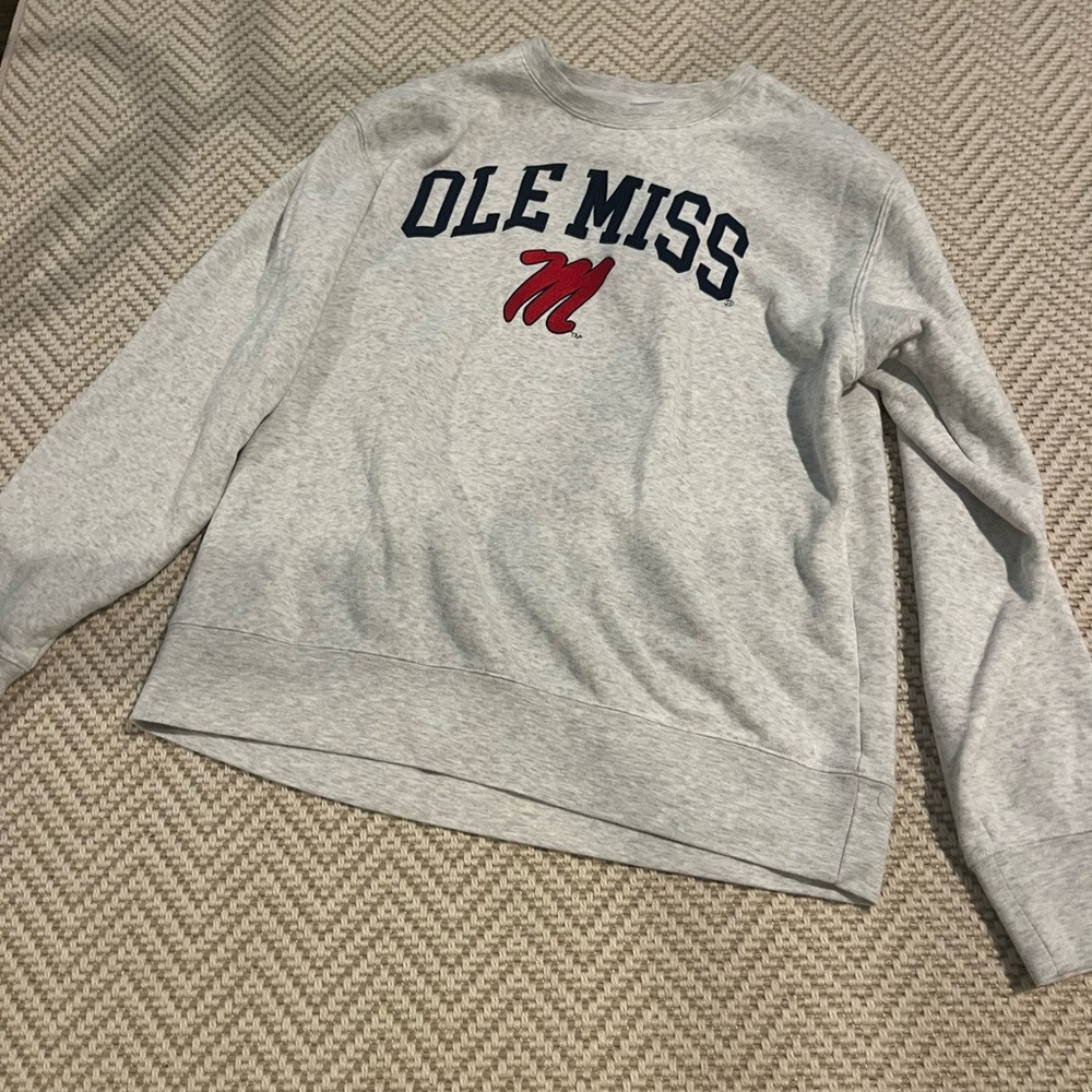 Ole Miss Gray Sweatshirt